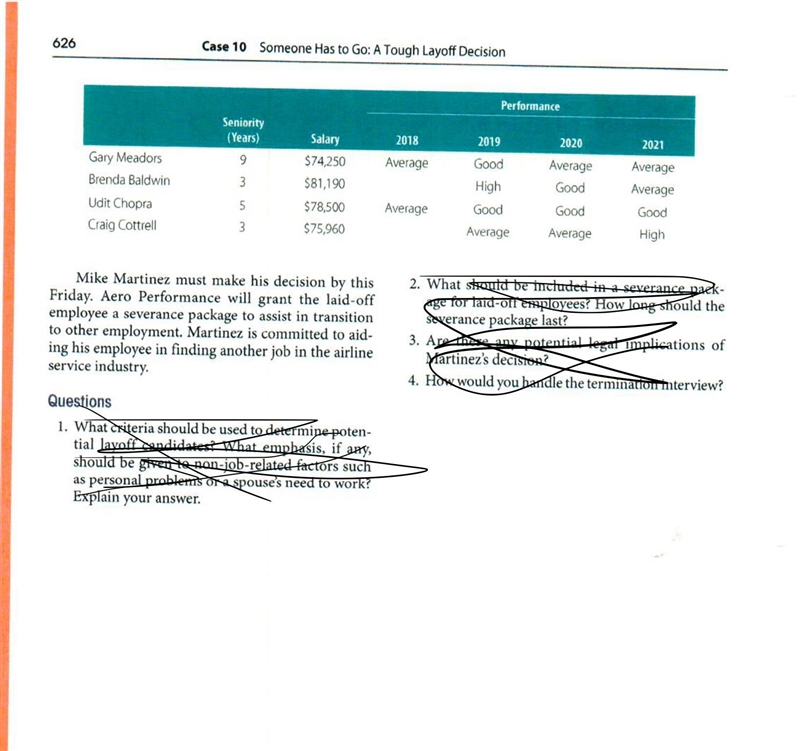 Please help: Read this case, then answer these questions: A. Who would you lay off-example-2