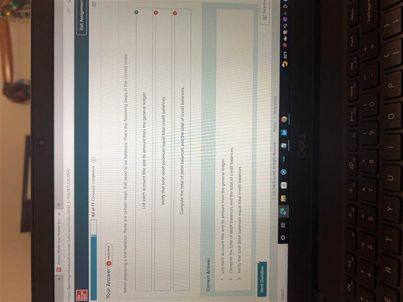 when preparing a trial balance, there are certain steps that need to be followed. place-example-1