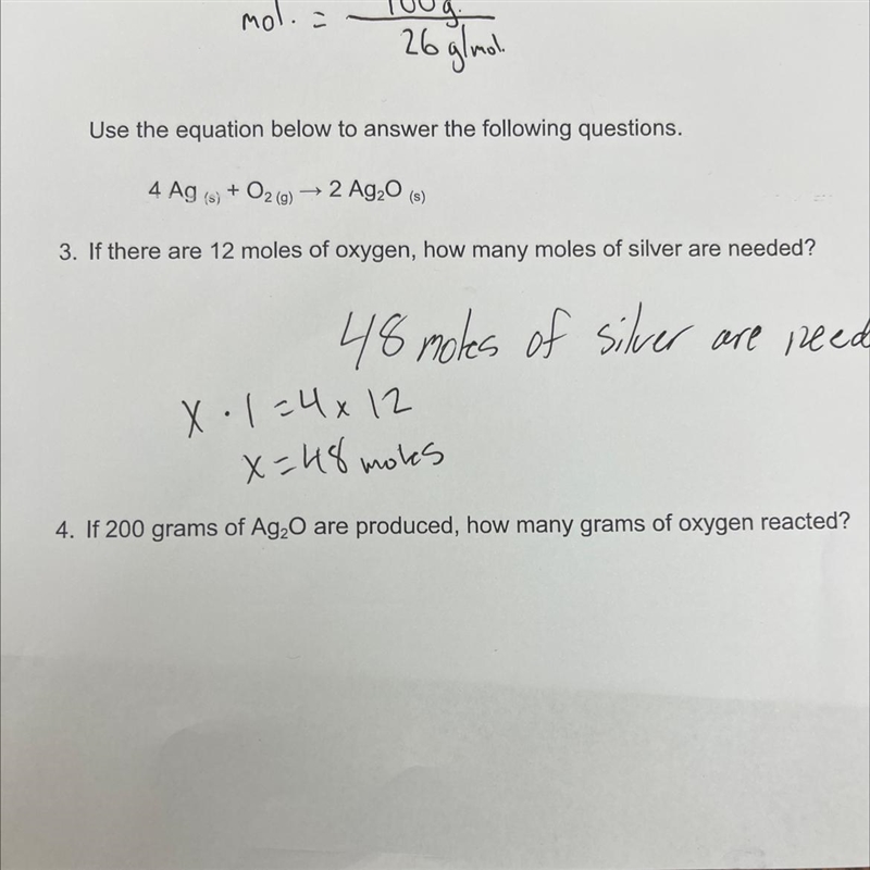 Question number 4. The equation above it used along with it-example-1