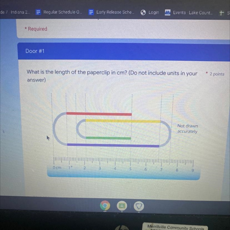 What is the length of the paper clip in cm-example-1