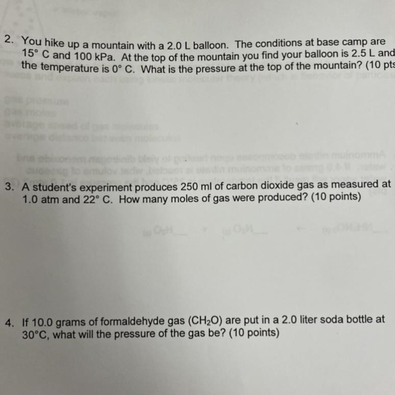 Hello I need help on the question 3 for chemistry. Also-this is a worksheet for practice-example-1