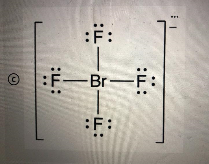 Which of the following Lewis diagrams correctly shows the electronic structure of-example-3