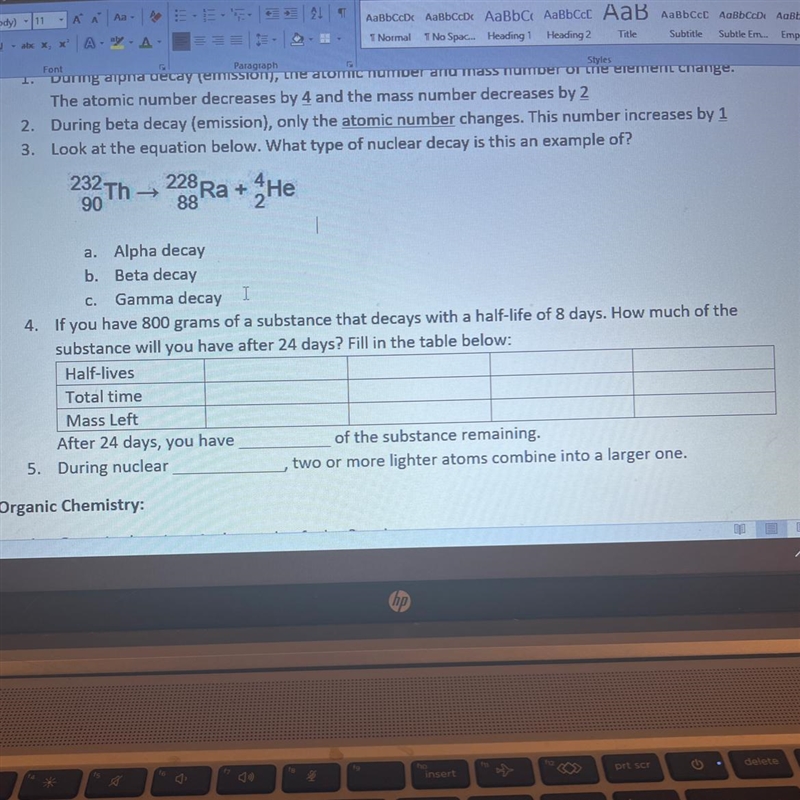 Hello! I need help answering questions 3 and 4 3.) Look at the equation below. What-example-1