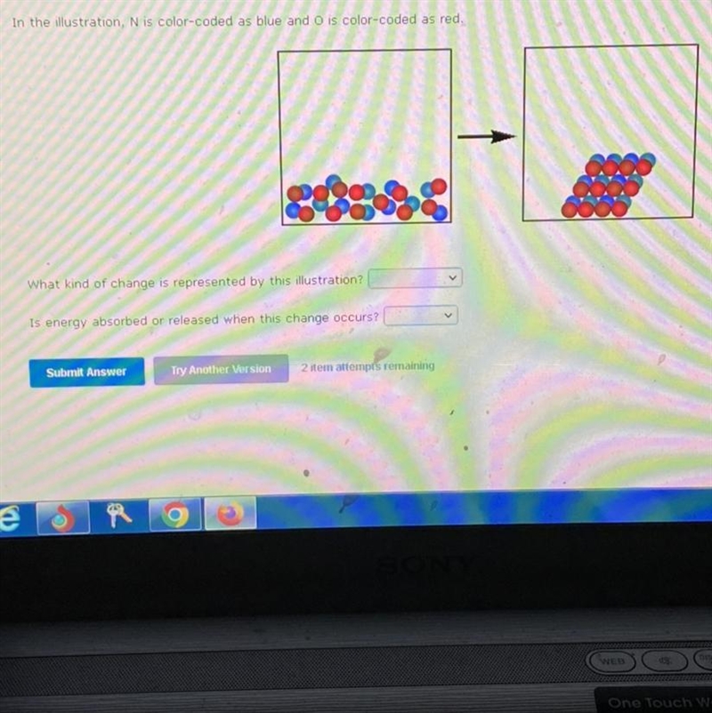 I need help with this question The choices are fusionVaporizationSublimation FreezingCondensation-example-1