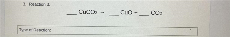 Help with balancing equation and identifying its reaction type please-example-1