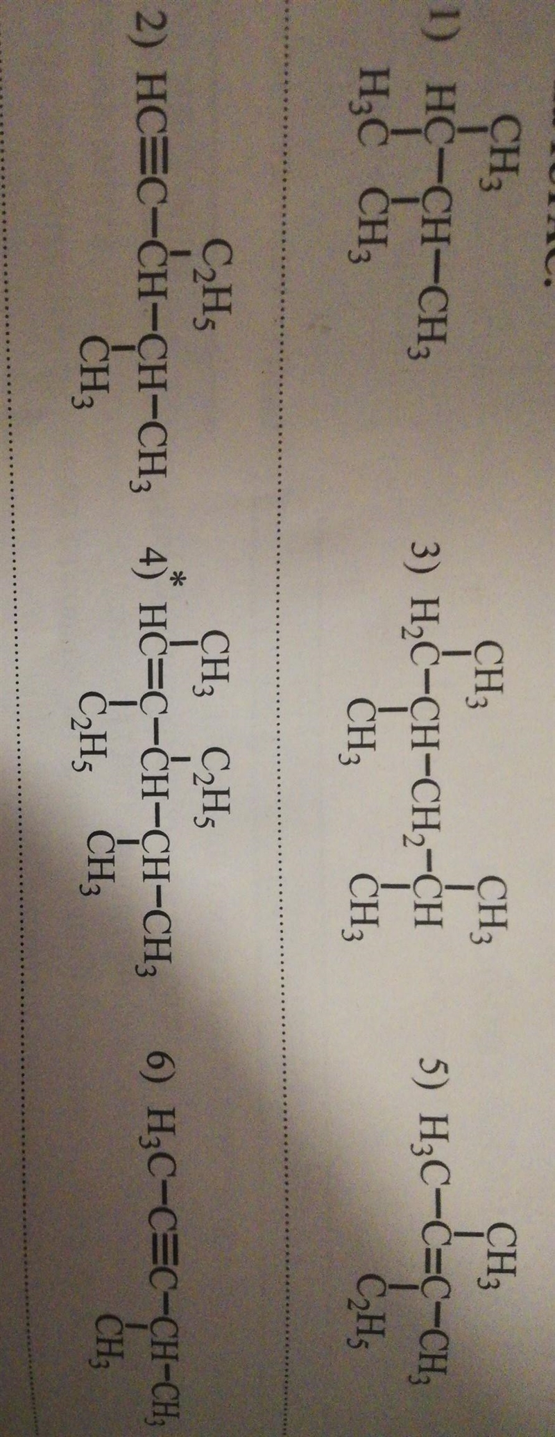 Can anyone please help me by writing down the names of the following hydrocarbons-example-1