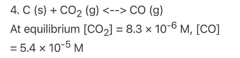 For the reaction, determine the equilibrium constant and identify if the reaction-example-1