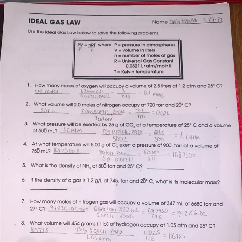 Hello can someone please check to see if the questions I’ve done are correct-example-1