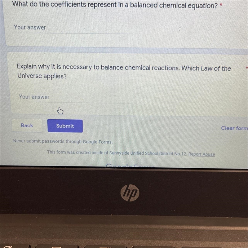 What do the coefficients represent in a balanced chemical equation?Explain why it-example-1