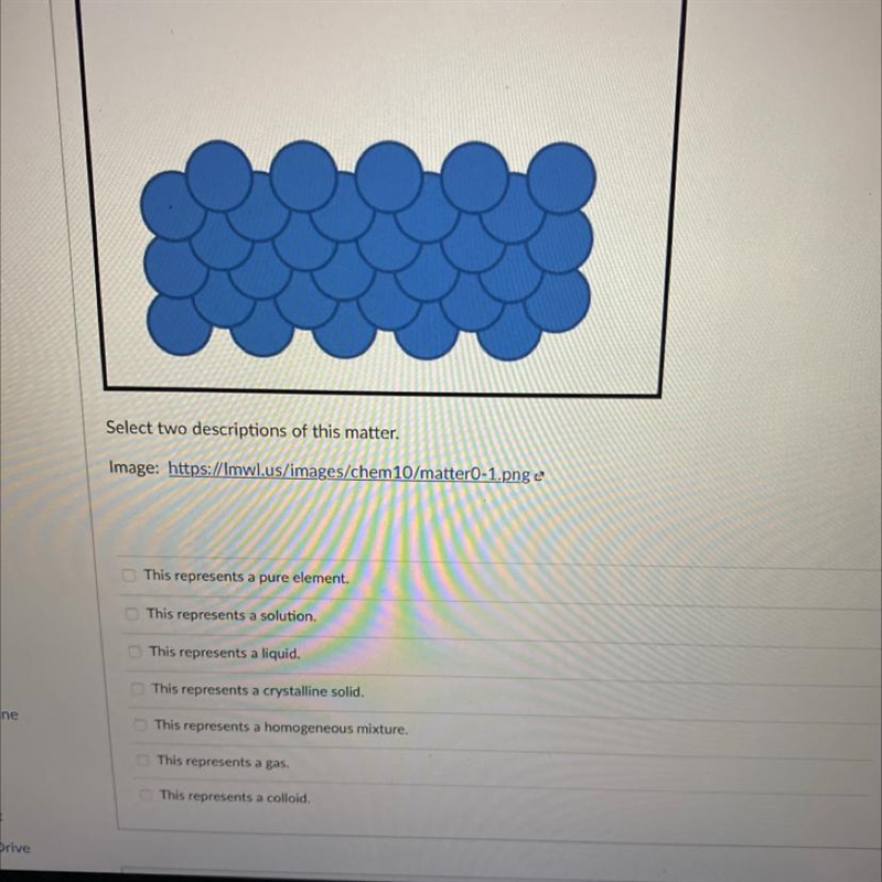 Select two descriptions of this matter-example-1