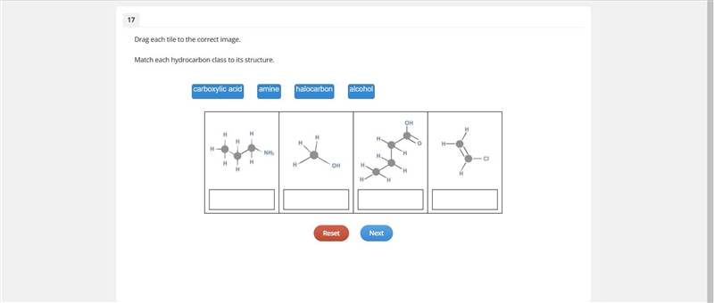 Match each hydrocarbon class to its structure. (label boxes by #1-4)-example-1