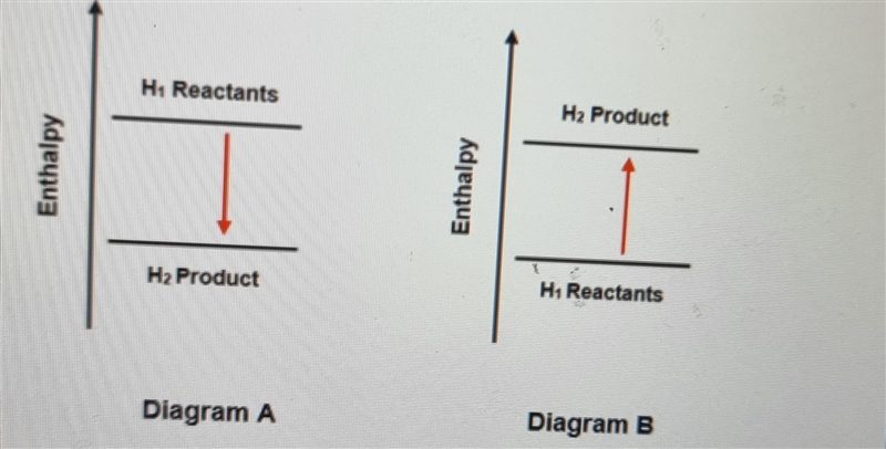 From the 2 enthalpy profile diagrams, state which one is likely to represent this-example-1