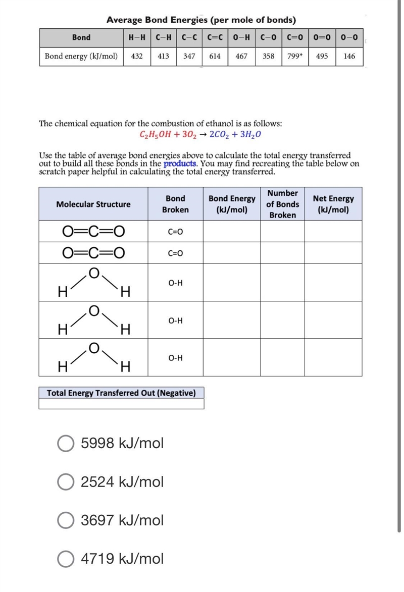 The chemical equation for the combustion of ethanol is as follows:C2HyOH + 302 - 2002 + 3H-example-2