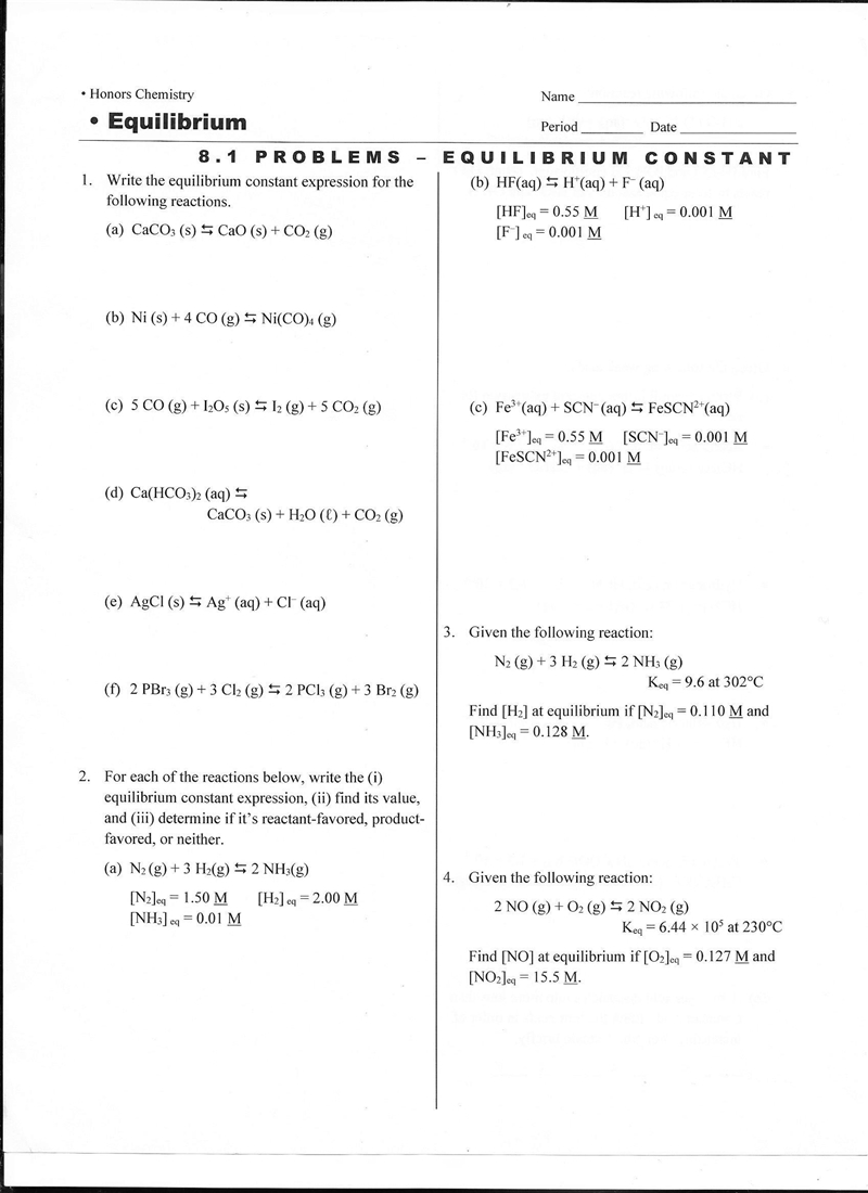 i need help on question 2For each of the reactions below, write the (i)equilibrium-example-1