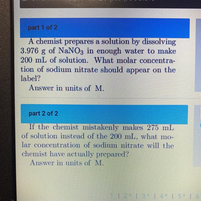 I need part 1 and 2 please , just separate answers-example-1