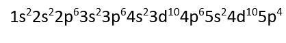 The following electron configuration belongs to which element:-example-1