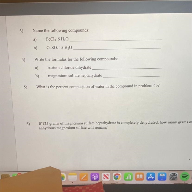 How do I solve for 5?What is the percent composition of water in magnesium sulfate-example-1