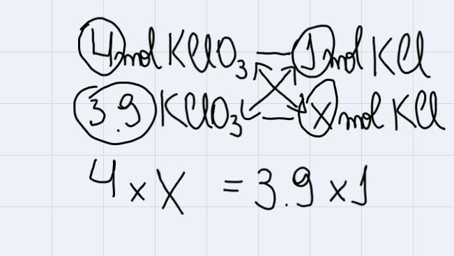 I need to balance the equation __kciO3➡️__kcio4+__ KCIAnd How many moles of potassium-example-1