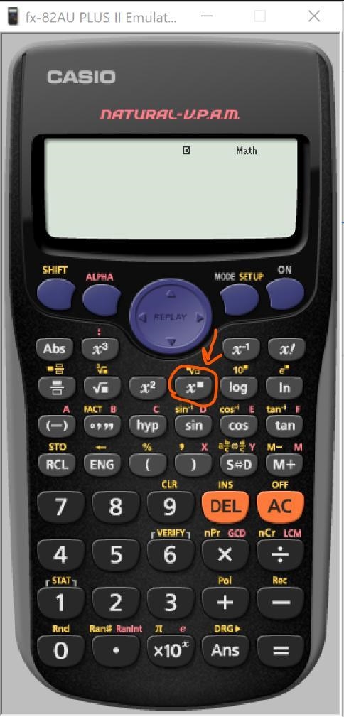 Question 2 of 10 What button on a scientific calculator is used to enter a number-example-1