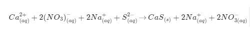 Which of the following below is the complete ionic equation of the reaction: Calcium-example-1