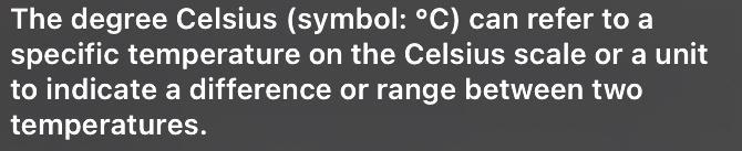 What does degree celsius mean-example-1
