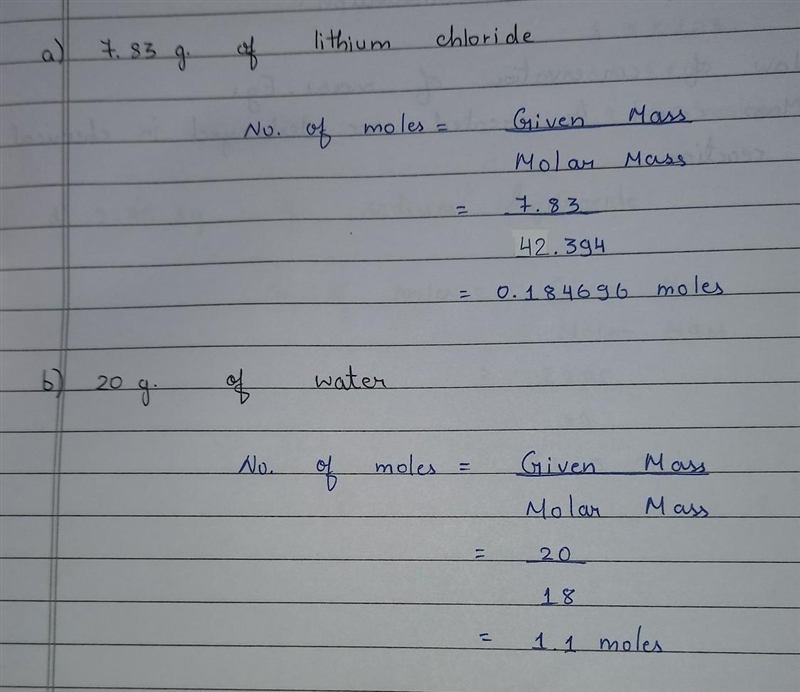 HELP PLEASE !!!!!! For each of the following masses, calculate the amount (in mol-example-1