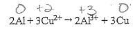 2Al(s) + 3Cu²⁺(aq) → 2Al³⁺(aq) + 3Cu(s)18. Given the balanced ionic equation below-example-1