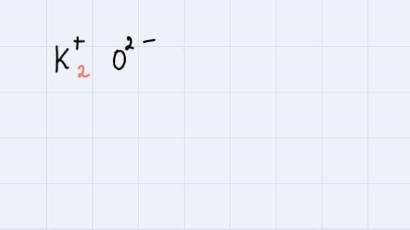 What is the expected product from the reaction of potassium with oxygen?K2O2K2OKO-example-1