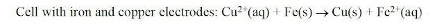 State evidence from the balanced equation for the cell with iron and copper electrodes-example-1