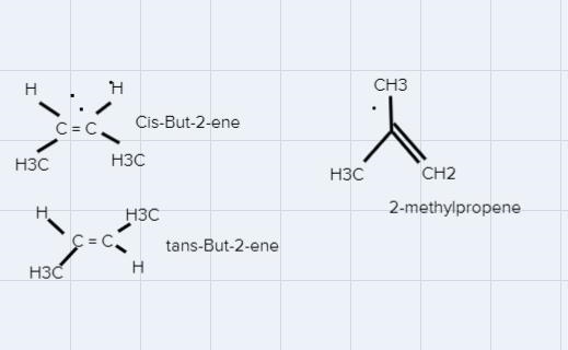 But-1-ene is an alkene with the molecular formula C4H8. Illustrate isomers of but-example-1