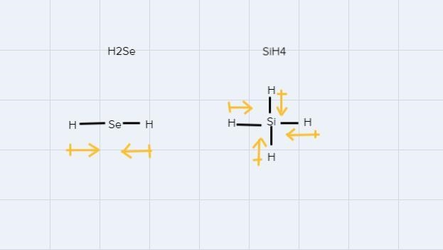 Which of the following compounds contains the most polar bonds?1. H2Se2. PH33. SiH-example-1