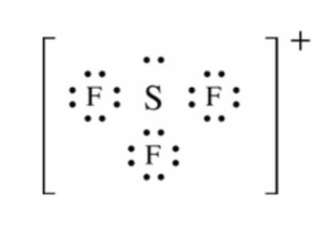 Draw the Lewis structure for sulfur tetrafluoride, SF4-example-1