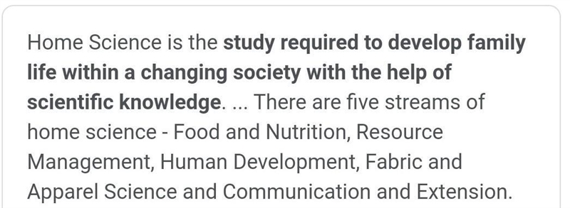 Why is it necessary for Agricultural student to study home science.​-example-1