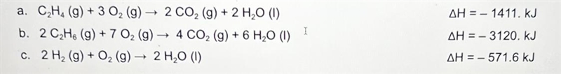 1.Hess's Law ProblemsCalculate the AH for the reaction CHa (g) + Ha (g) - C»He (g-example-2