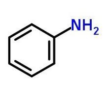 Select the structure that corresponds to the molecule name: aniline B. A. -NH₂ C. both-example-2