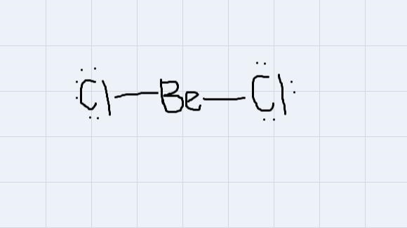 If the compound beryllium chloride (BeCl2) has no lone pairs, it would take which-example-1