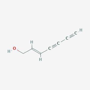 Draw the structure of (E)-2-Hepten-4,6-diyne.-example-1