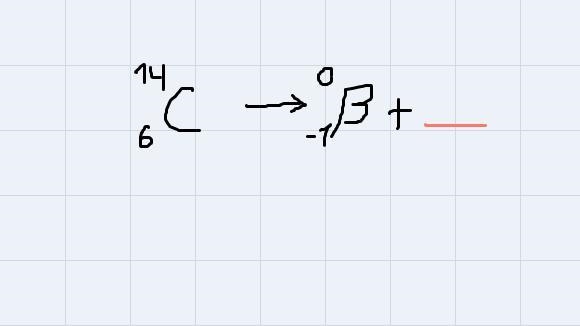 Write a nuclear equation for the beta decay of the following isotopes: a) Carbon-14 b-example-2