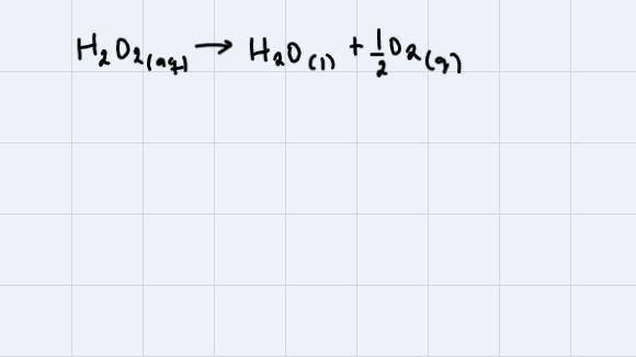 The decomposition of hydrogen peroxide in dilute sodium hydroxide at 20 °C is first-example-1