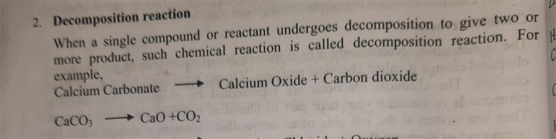 Explain the four basic types of chemical reactions. Be sure to include a sample equation-example-2