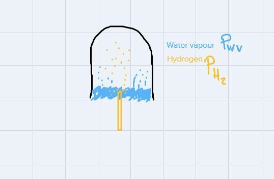 in an experiment , hydrogen gas is collected in a burette, over water. The ambient-example-1