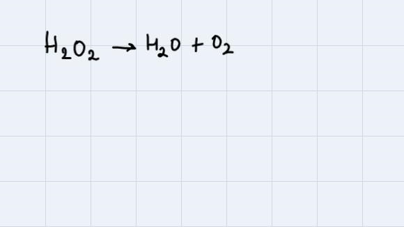 What type of reaction is shown below?H2O2 to H2O + O2SynthesisDecompositionSingle-example-1