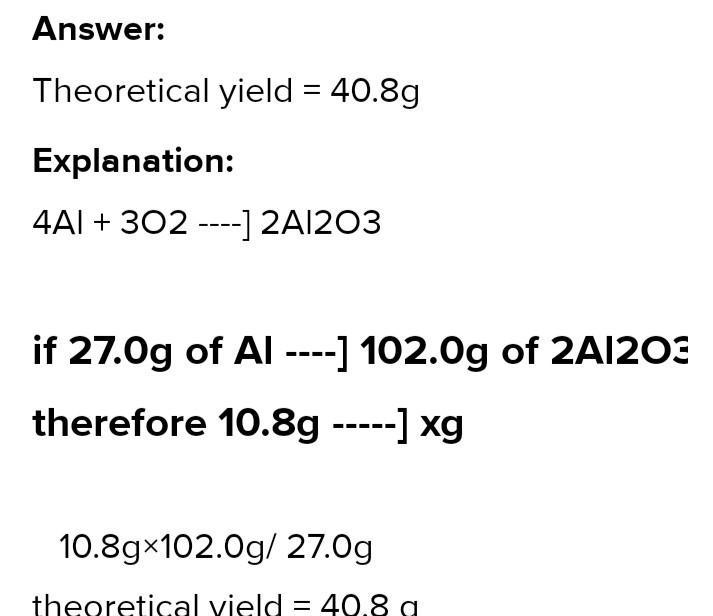 Calculate the mass of aluminium that can be formed from 1020 g of aluminium oxide-example-1