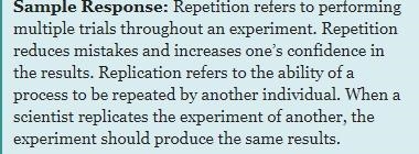 Explain the difference between repetition and replication.-example-1