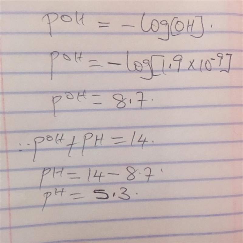 What is the pH of a solution that is 1.9×10−9 M in NaOH ?-example-1