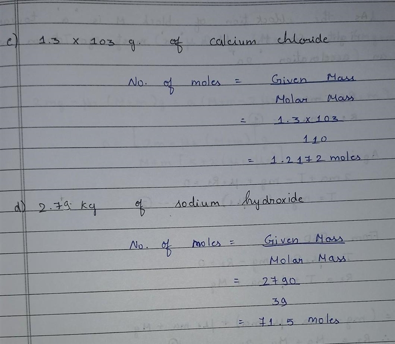 HELP PLEASE !!!!!! For each of the following masses, calculate the amount (in mol-example-2