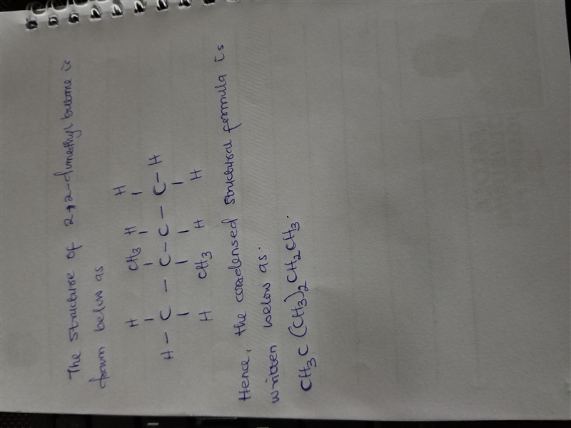 2,2-dimethylbutane condensed structural formula-example-1