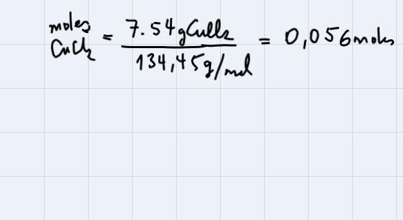 A 65.0-mL aqueous solution contains 7.54 g of copper (II) chloride, CuCl2. Calculate-example-2