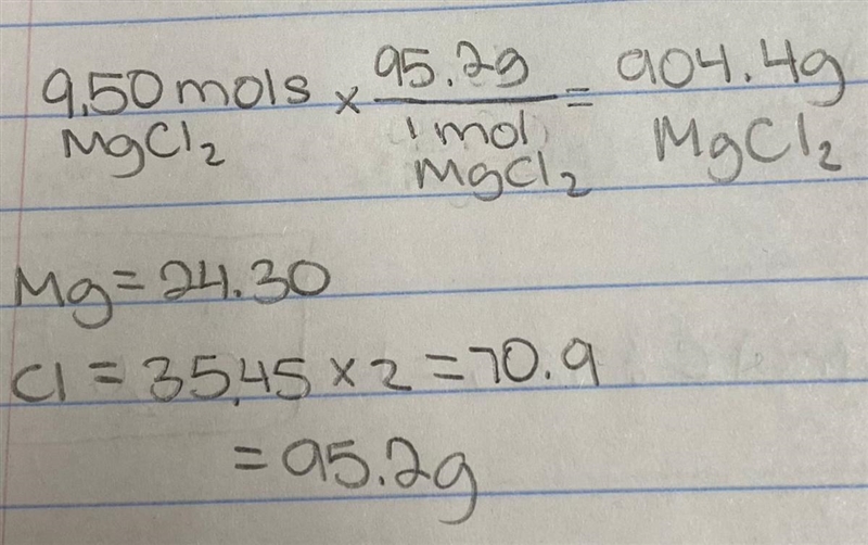 What is the mass of 9.50 moles of magnesium chloride, MgCl2 ?'-example-1