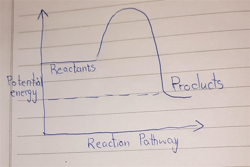 Which graph represents an exothermic reaction?-example-1